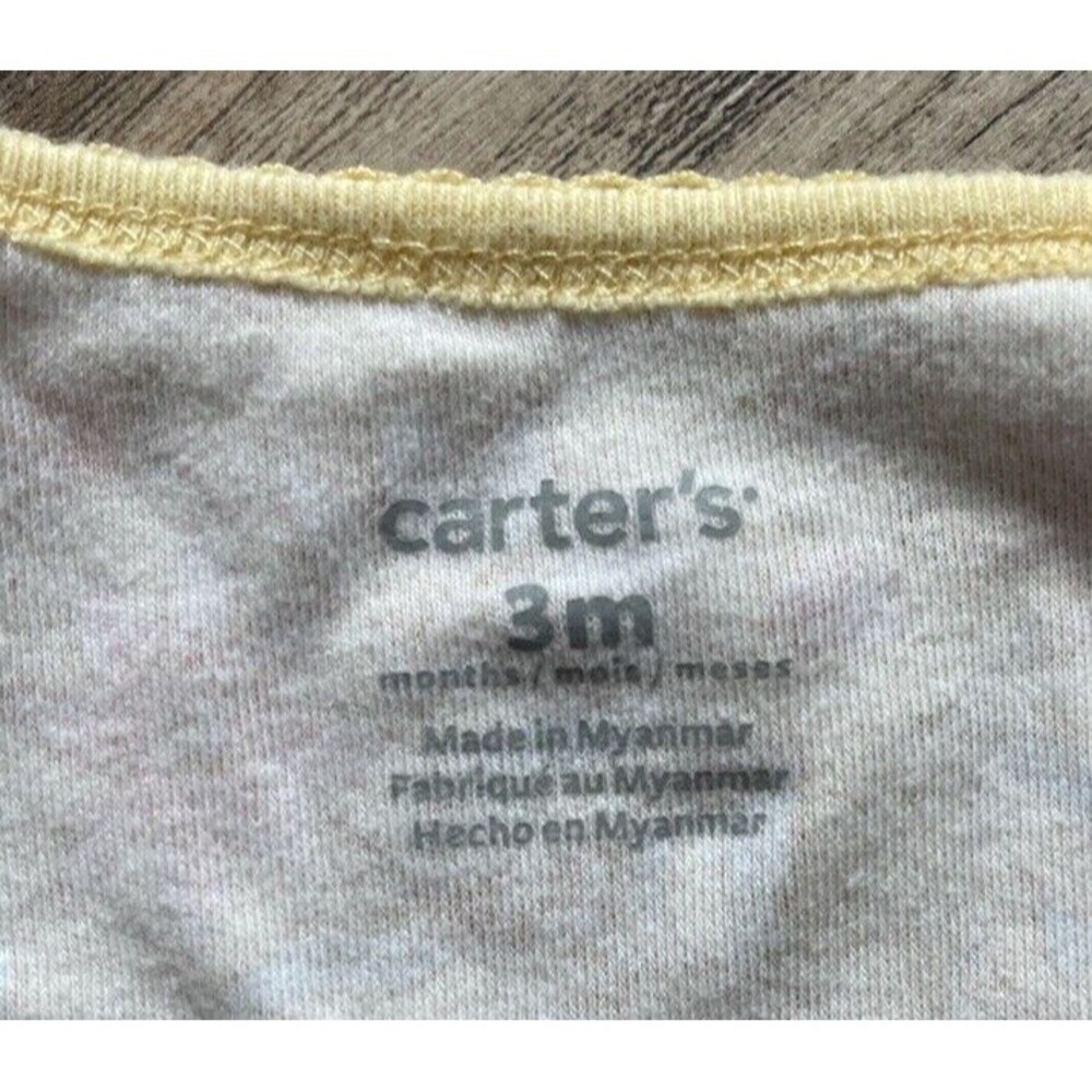 Carter's Floral & Hearts Sleepers Footies Pajamas  2-Way Zipper 3M Lot of 3 NWOT - Picture 11 of 14